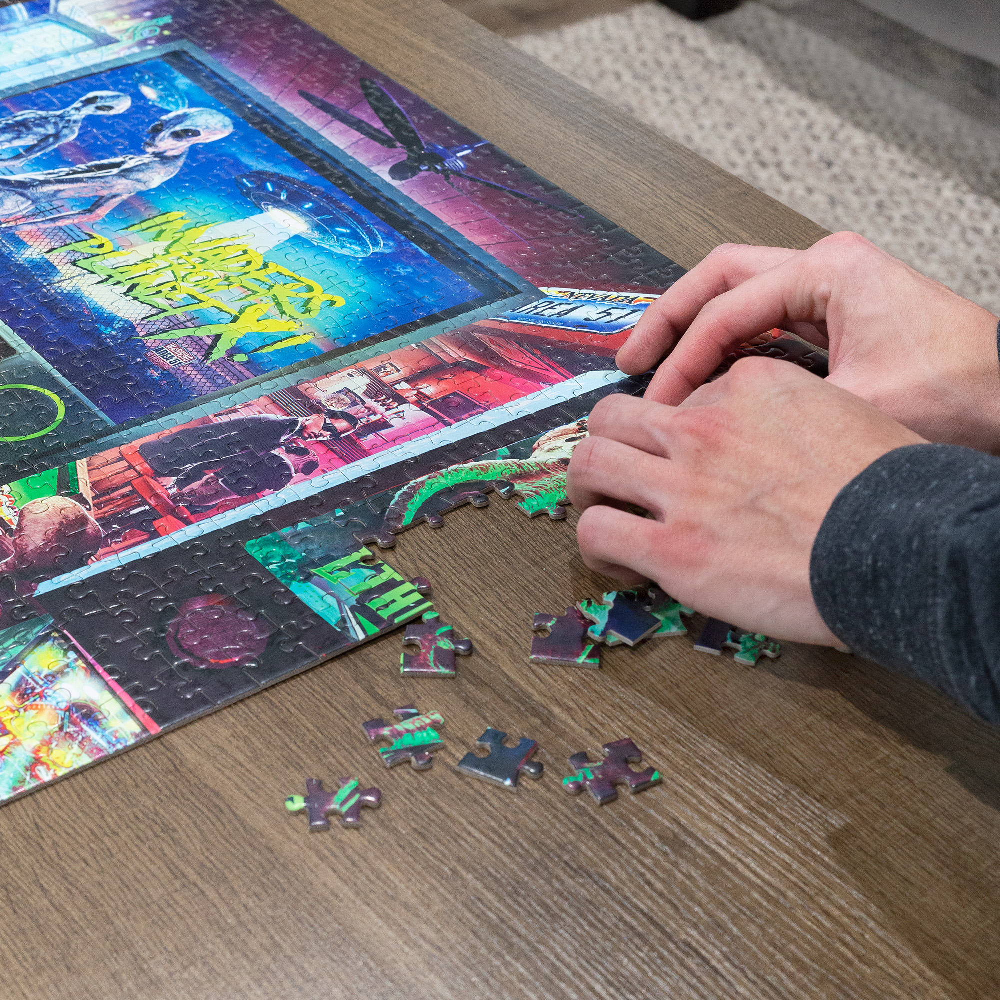 1,000 Piece Jigsaw Puzzle Pinball Invasion By Mchezo eBay